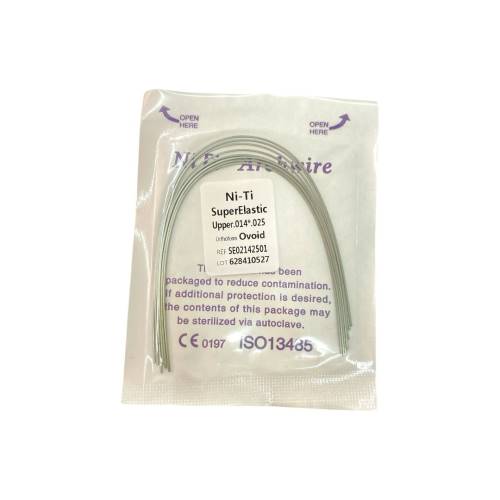  Arco de Ortodoncia NI-TI Super Elastic Ovoide Superior 014*025