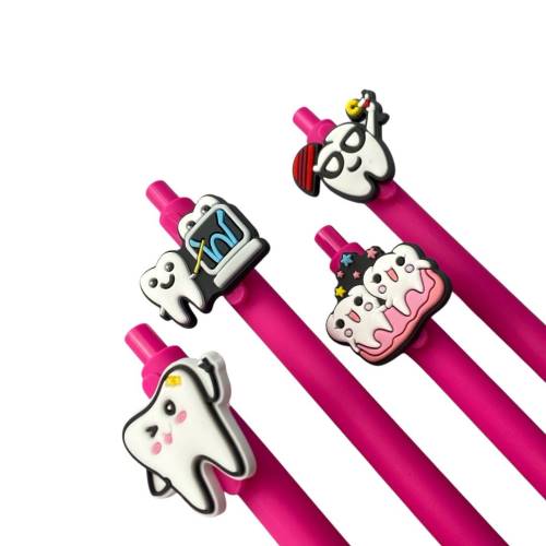 Lápiz pasta engomado dental rosado