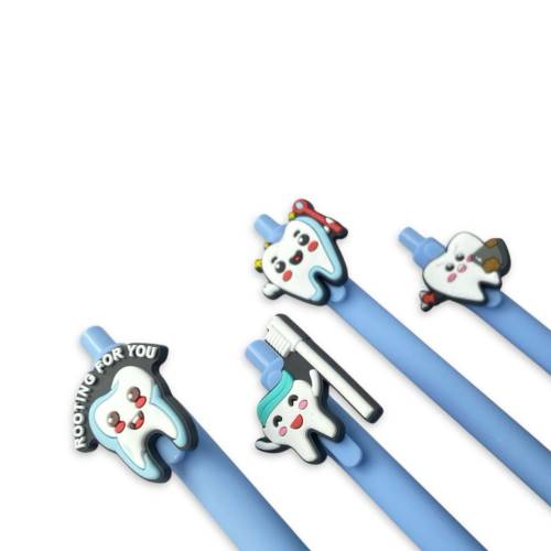 Lápiz tinta engomado dental celeste