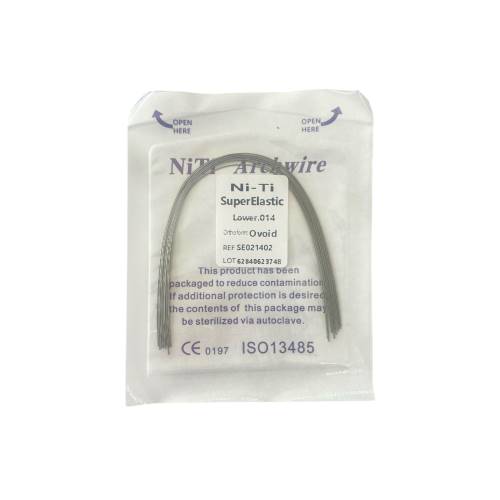 Arco de Ortodoncia NI-TI Super Elastic Ovoide Inferior 014 