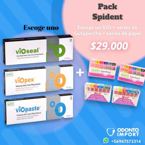 Pack Vió + Series de Conos de Guta + Series de Puntas de papel