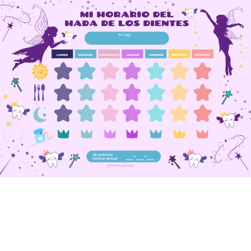 Horario del hada de los dientes 