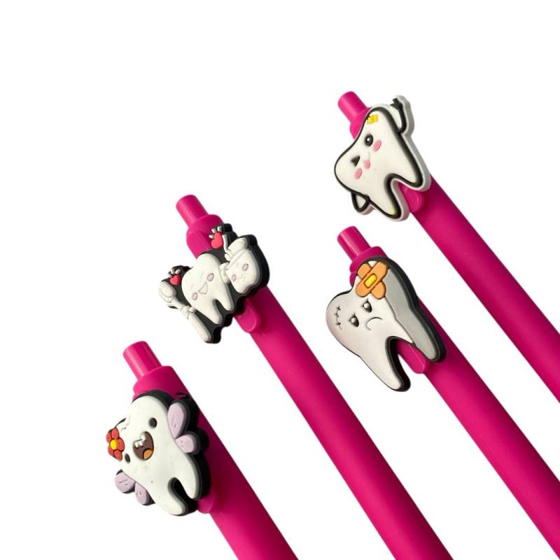 Lápiz pasta engomado dental rosado
