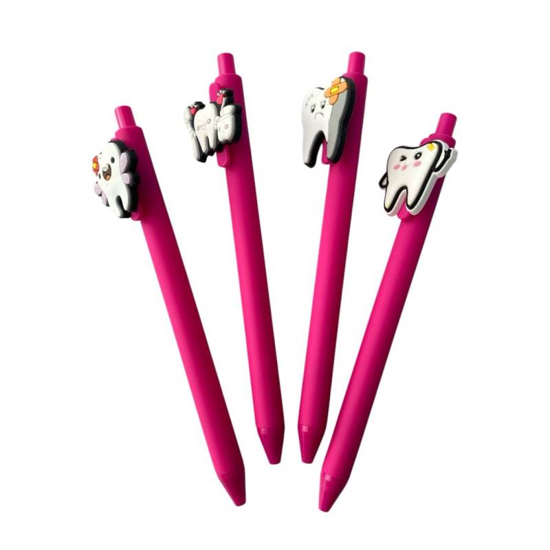 Lápiz pasta engomado dental rosado