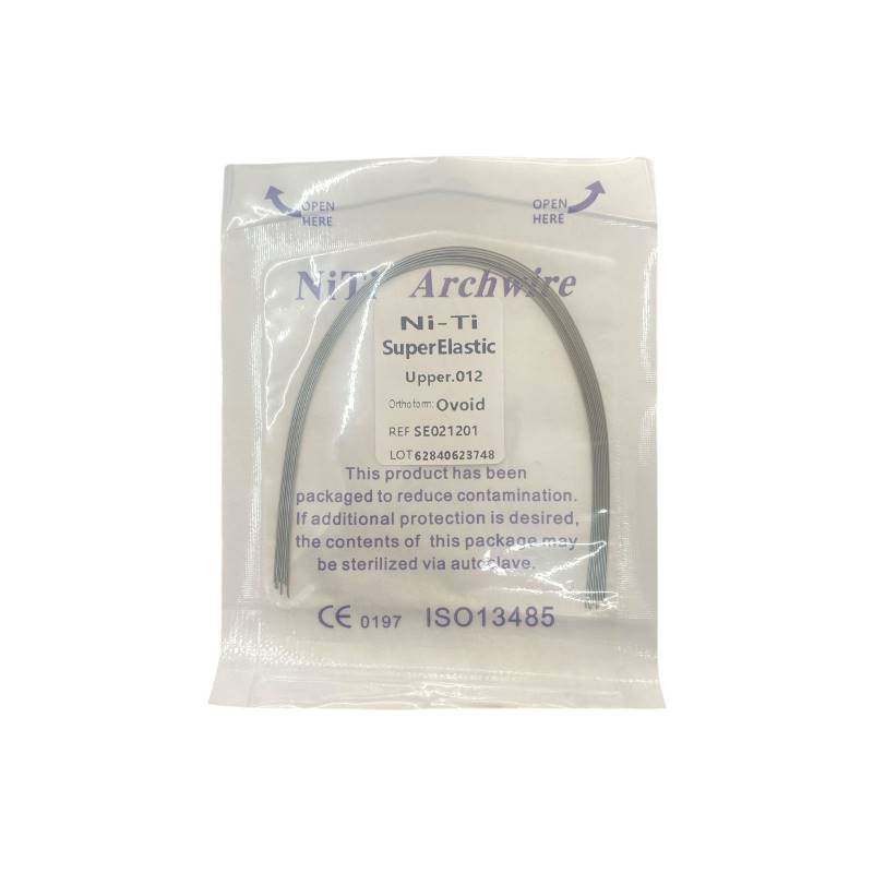 Arco de Ortodoncia NI-TI Super Elastic Ovoide Superior 012 