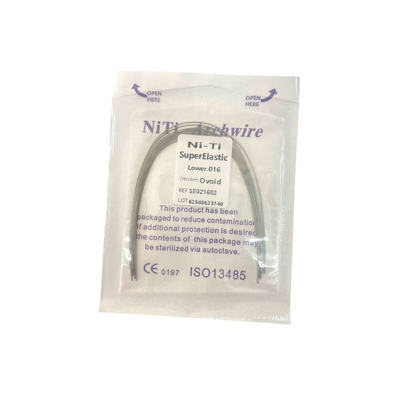 Arco de Ortodoncia NI-TI Super Elastic Ovoide Inferior 016 