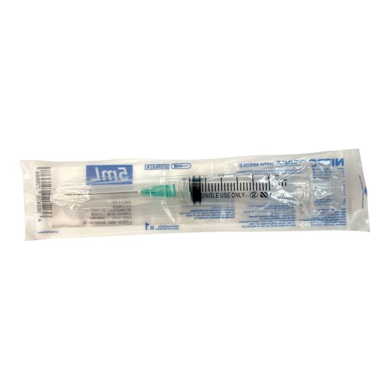 Jeringa desechable 5ml 21g