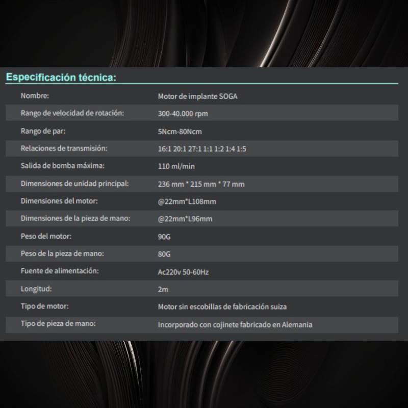 Motor de Implantes SOGA-S