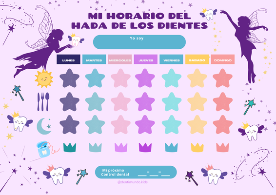 Horario del hada de los dientes 
